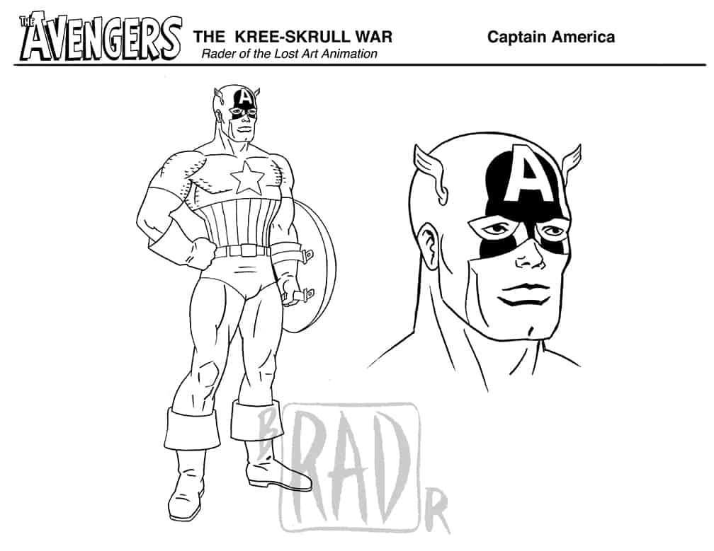 Captain America Model Sheet