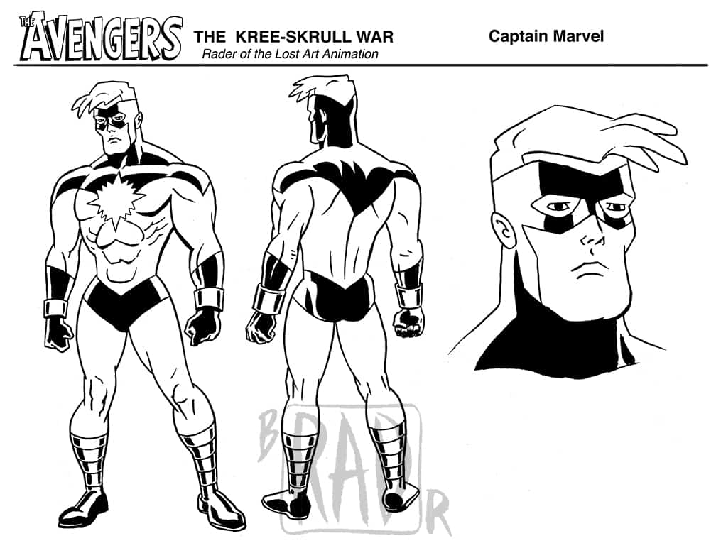 Captain Marvel Model Sheet