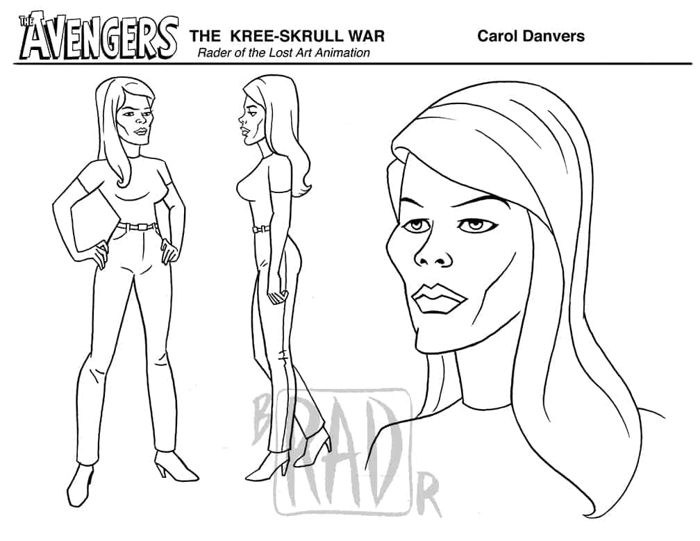 Carol Danvers_Model Sheet