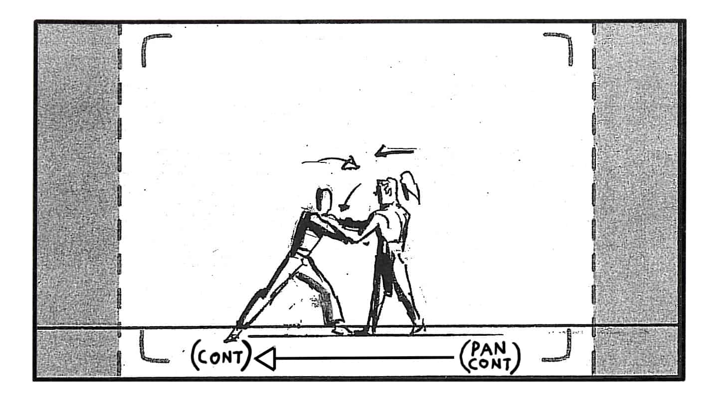 LotD 12 Sc A51 pnl 2
Action: L/GD block Ang’s punch before it can connect, not slowing in the slightest…