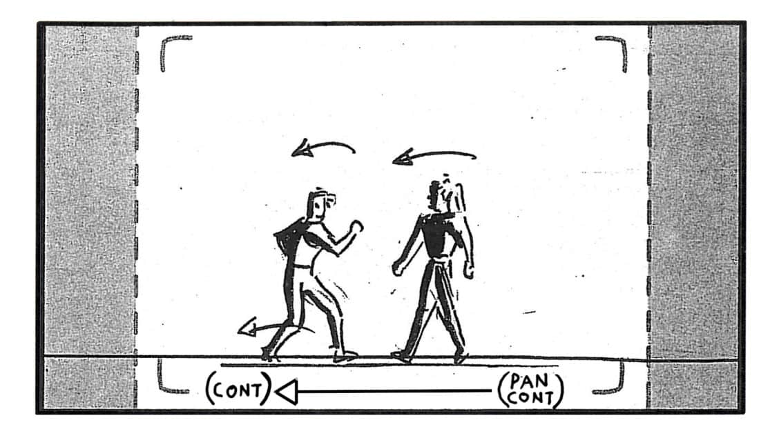 Storyboard by Brad Rader for Legend of the Dragon