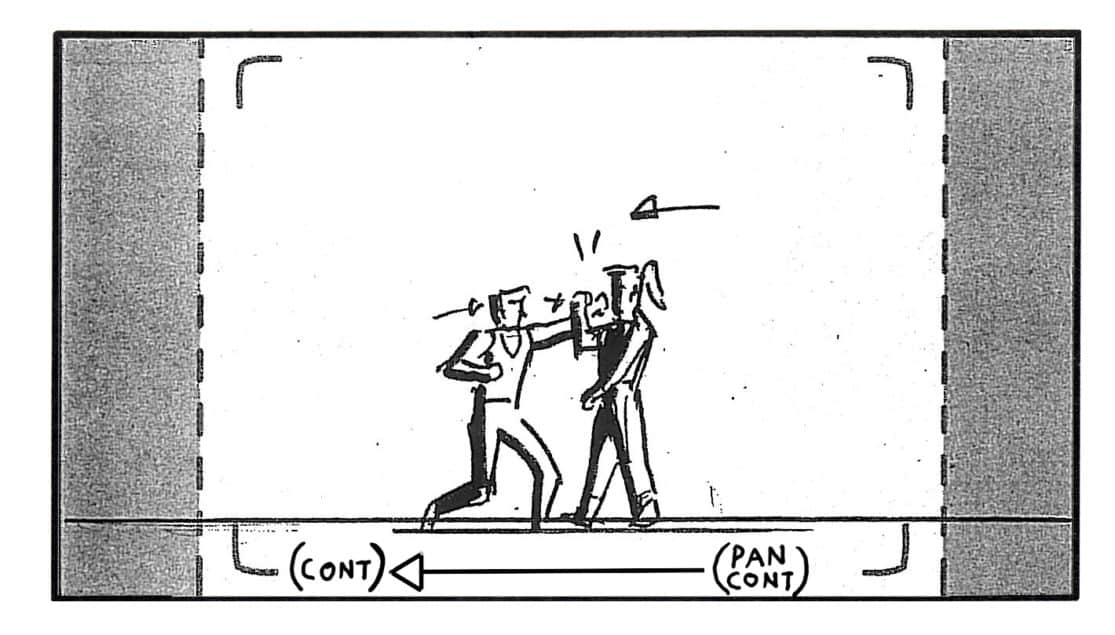 Storyboard by Brad Rader for Legend of the Dragon